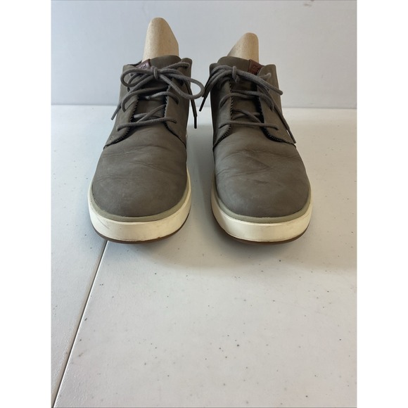 OluKai Papaku 'Ili Mens Gray Leather Chukka Boots Shoes US M 11.5 EUR 44.5 - Picture 4 of 14